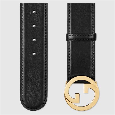 cintura gucci pelle nera|Cintura Gucci Blondie in pelle nera .